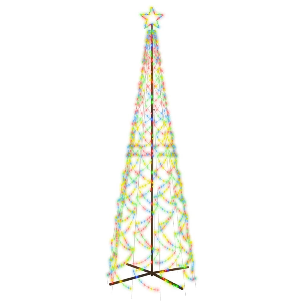 Albero di Natale a Cono Colorato 500 LED 100x300 cm - homemem39