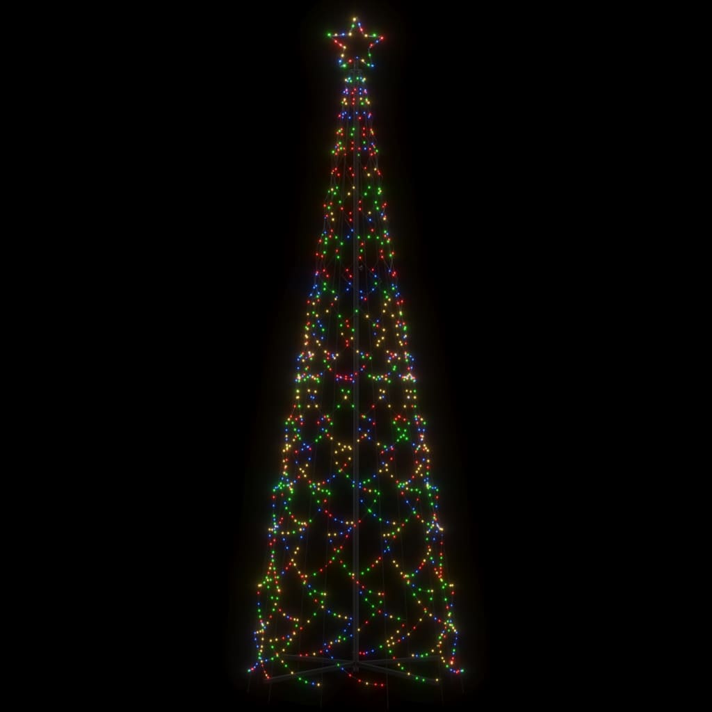 Albero di Natale a Cono Colorato 500 LED 100x300 cm - homemem39