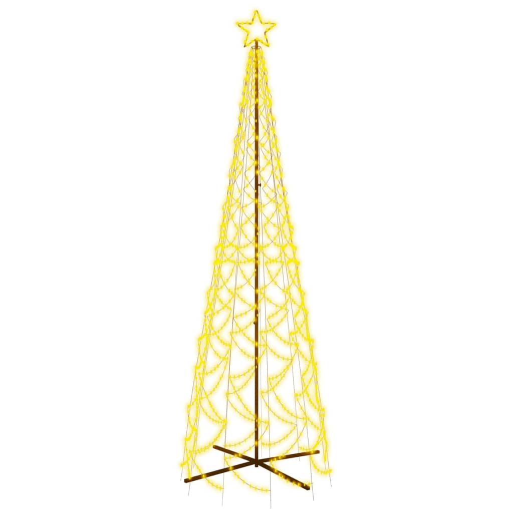 Albero di Natale a Cono Bianco Caldo 500 LED 100x300 cm - homemem39