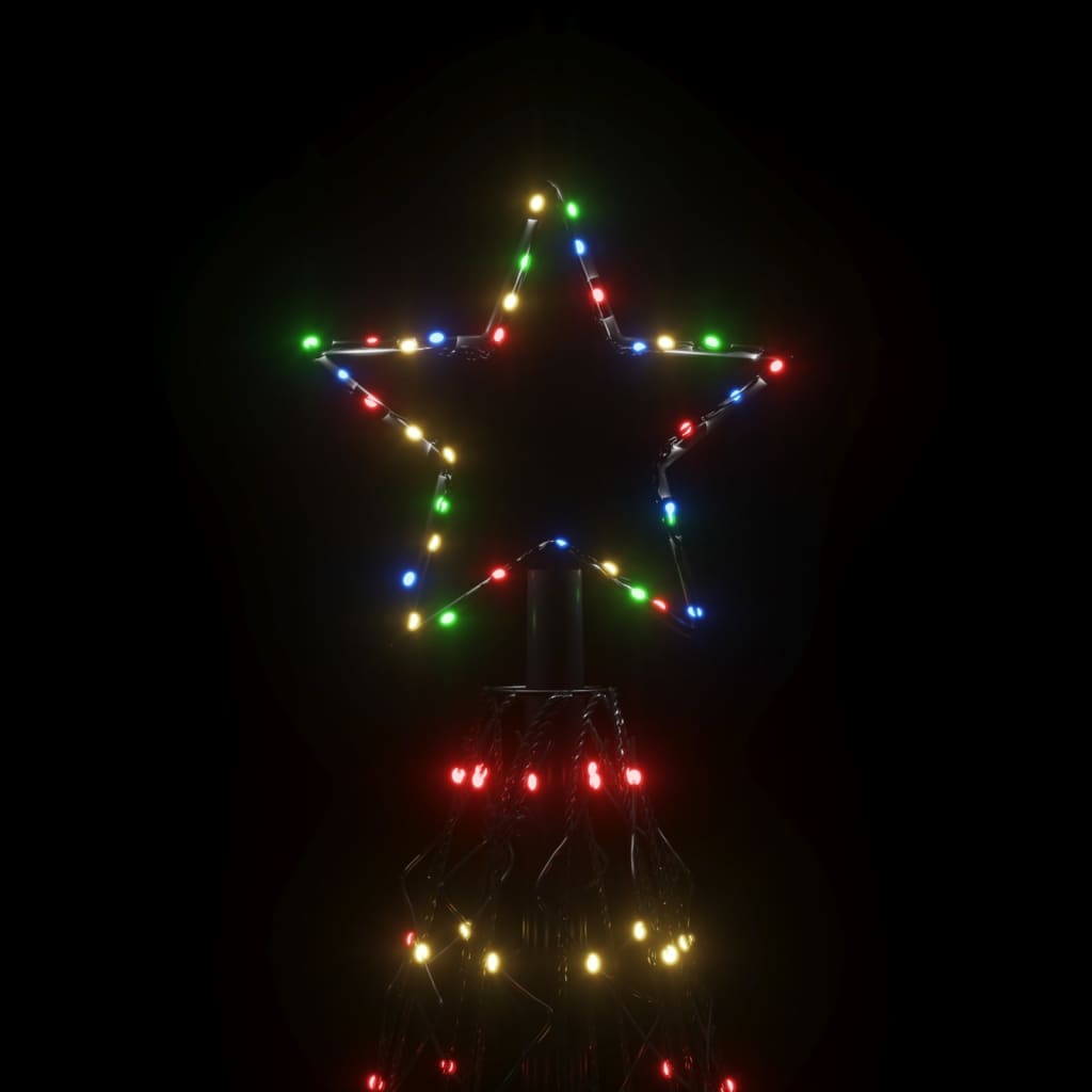 Albero di Natale a Cono Colorato 1400 LED 160x500 cm - homemem39