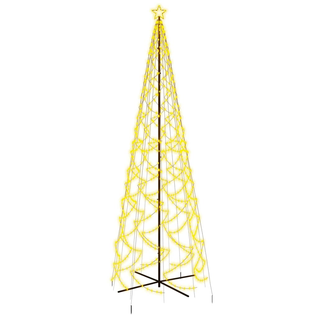 Albero di Natale a Cono Bianco Caldo 1400 LED 160x500 cm - homemem39