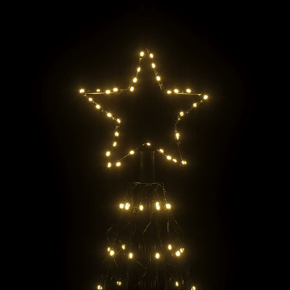 Albero di Natale a Cono Bianco Caldo 1400 LED 160x500 cm - homemem39
