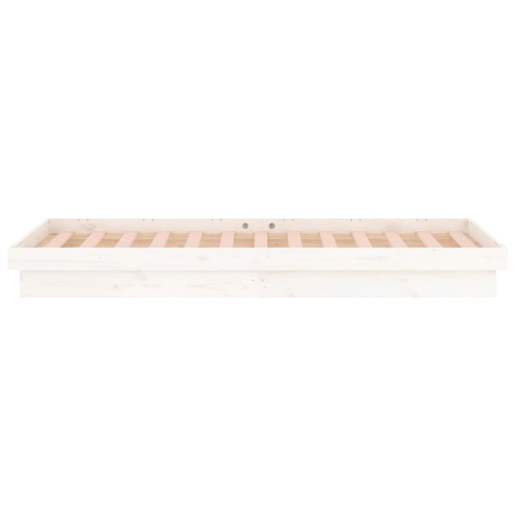 Giroletto LED Bianco 75x190 cm Small Single Legno Massello - homemem39