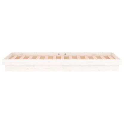 Giroletto LED Bianco 75x190 cm Small Single Legno Massello - homemem39