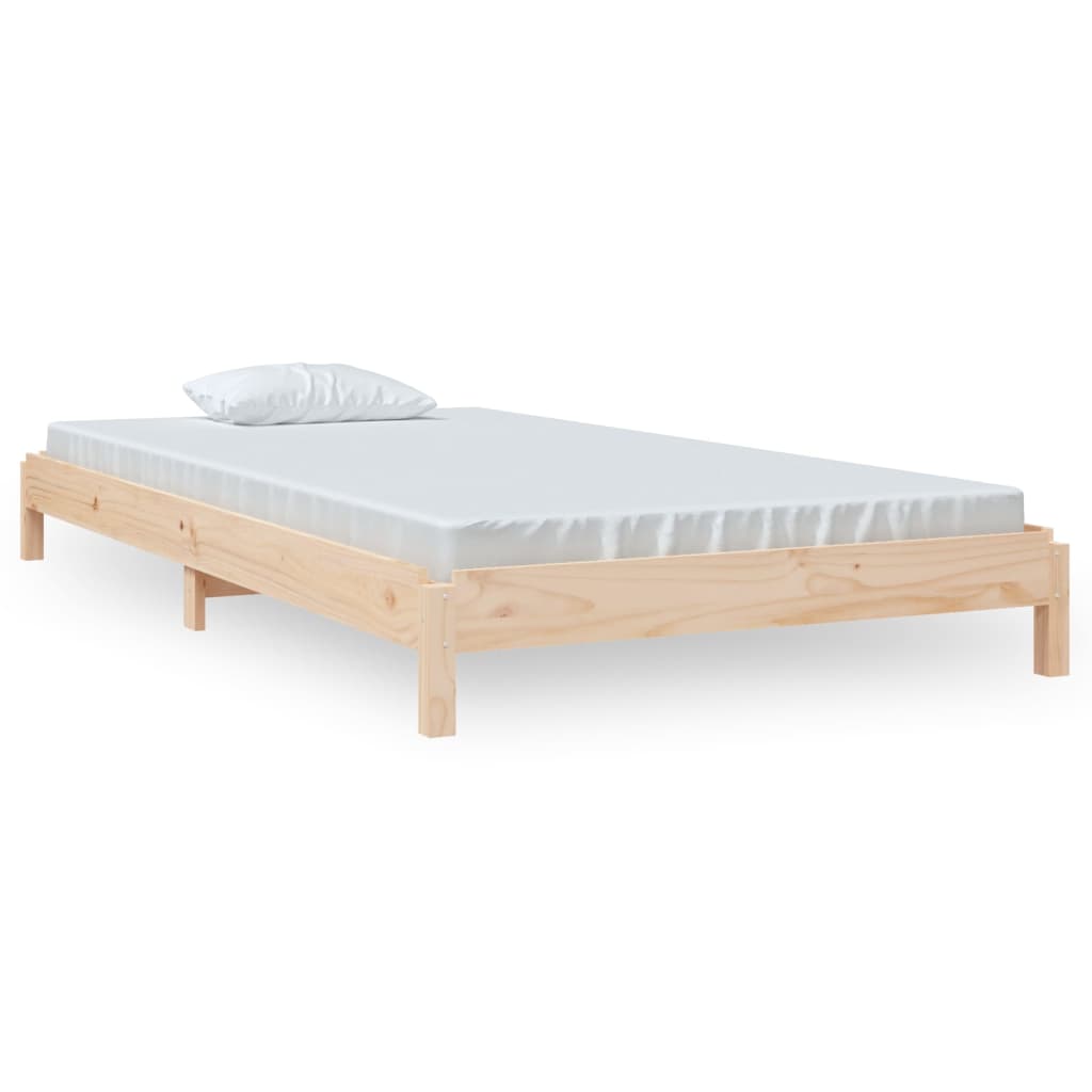 Letto Impilabile 100x200cm in Legno Massello di Pino - homemem39