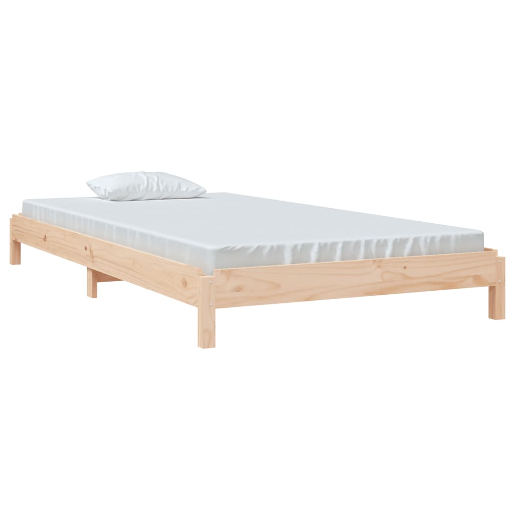 Letto Impilabile 100x200cm in Legno Massello di Pino - homemem39