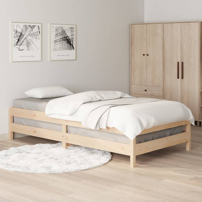 Letto Impilabile 80x200cm in Legno Massello di Pino - homemem39