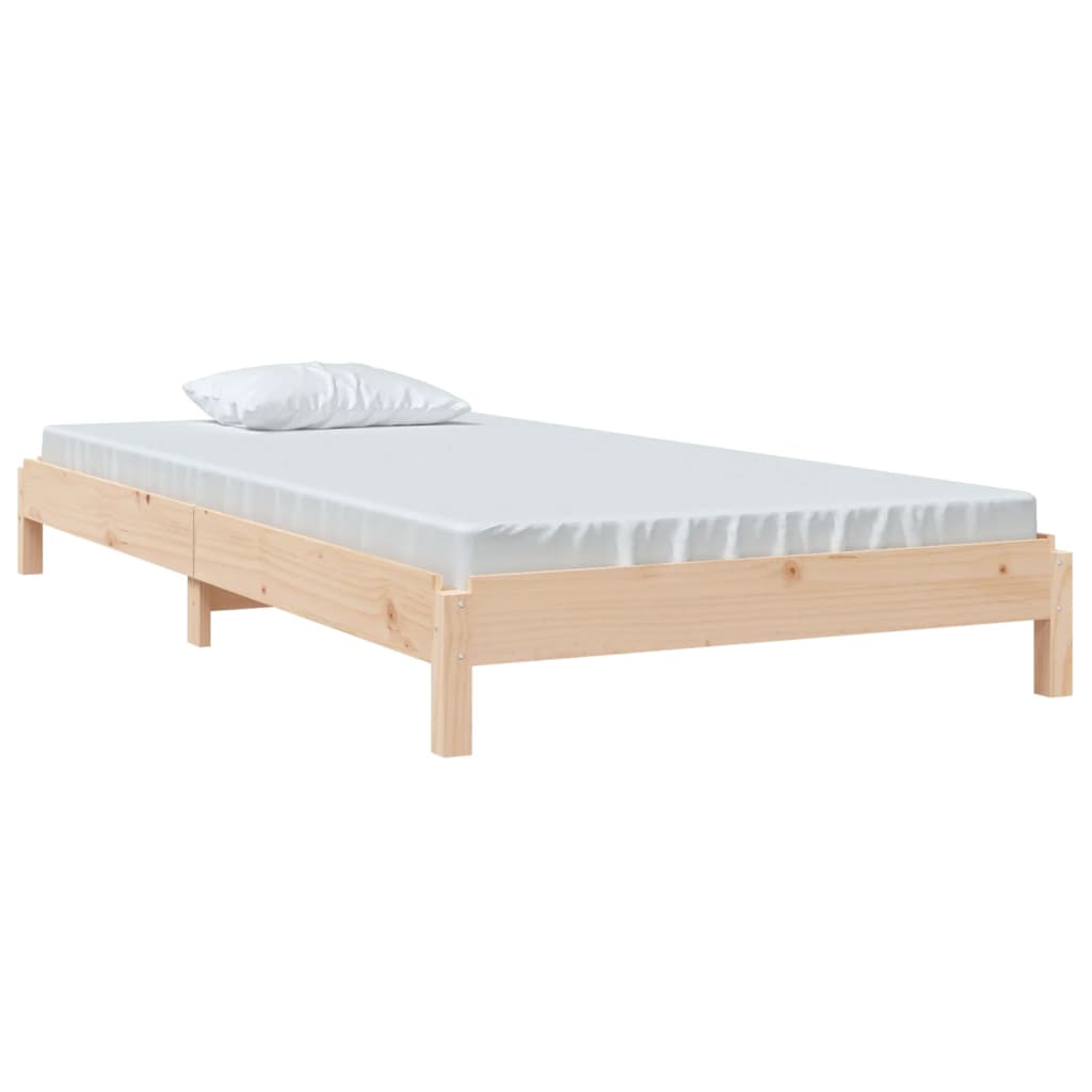 Letto Impilabile 90x190 cm in Legno Massello di Pino - homemem39