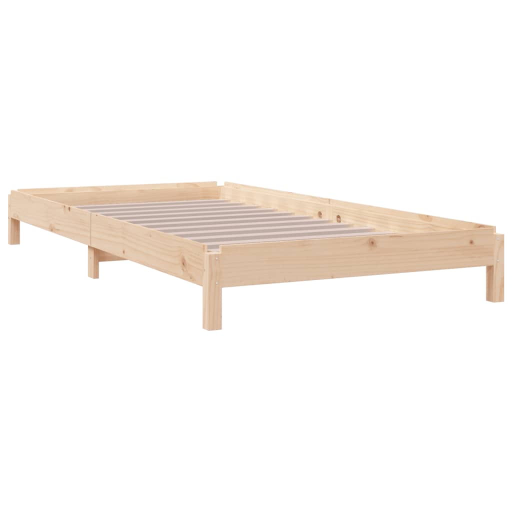 Letto Impilabile 90x190 cm in Legno Massello di Pino - homemem39