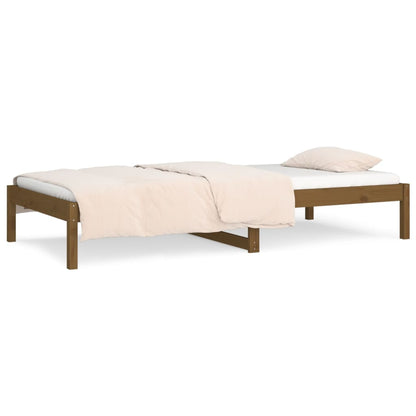 Dormeuse Miele 90x190 cm 3FT Single in Legno Massello di Pino - homemem39