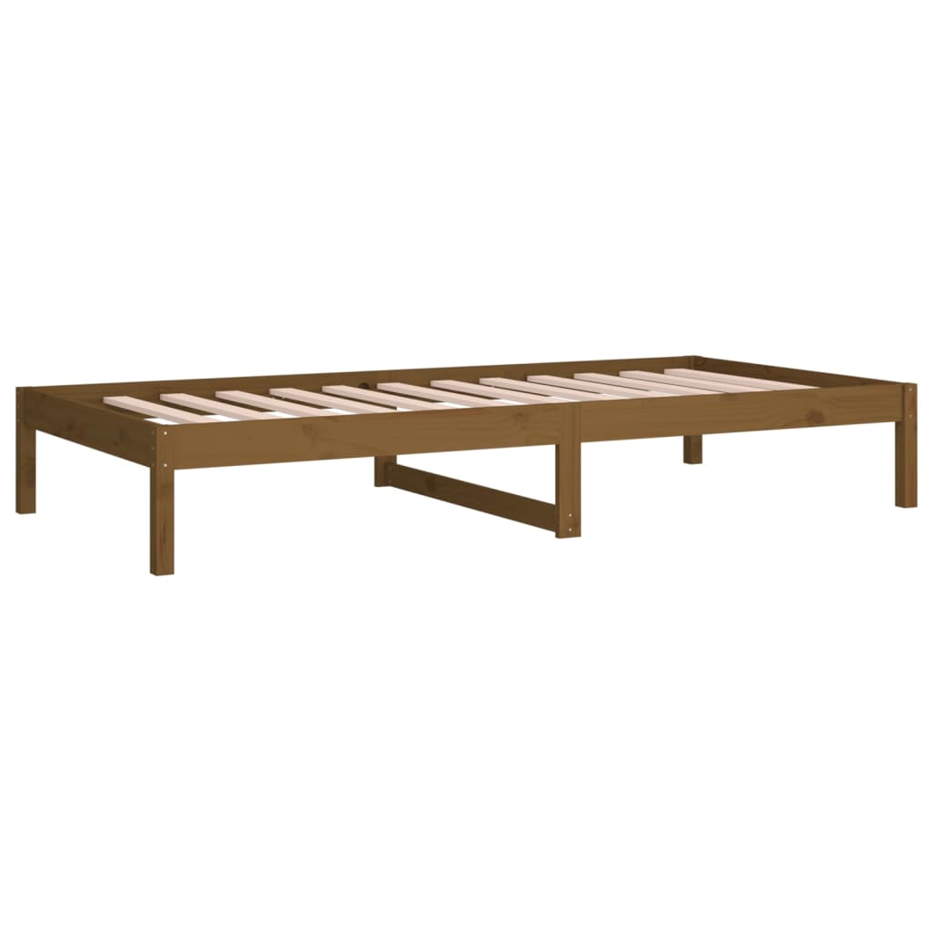 Dormeuse Miele 90x190 cm 3FT Single in Legno Massello di Pino - homemem39