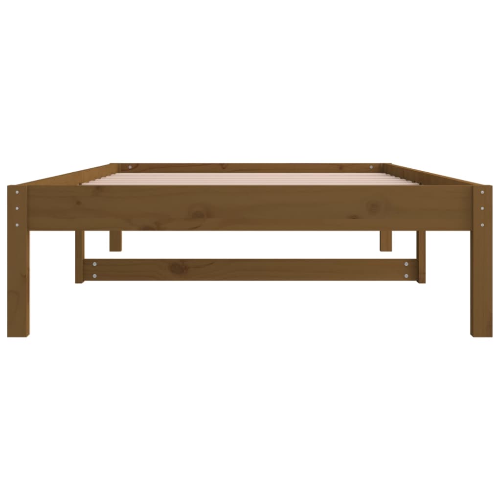 Dormeuse Miele 90x190 cm 3FT Single in Legno Massello di Pino - homemem39