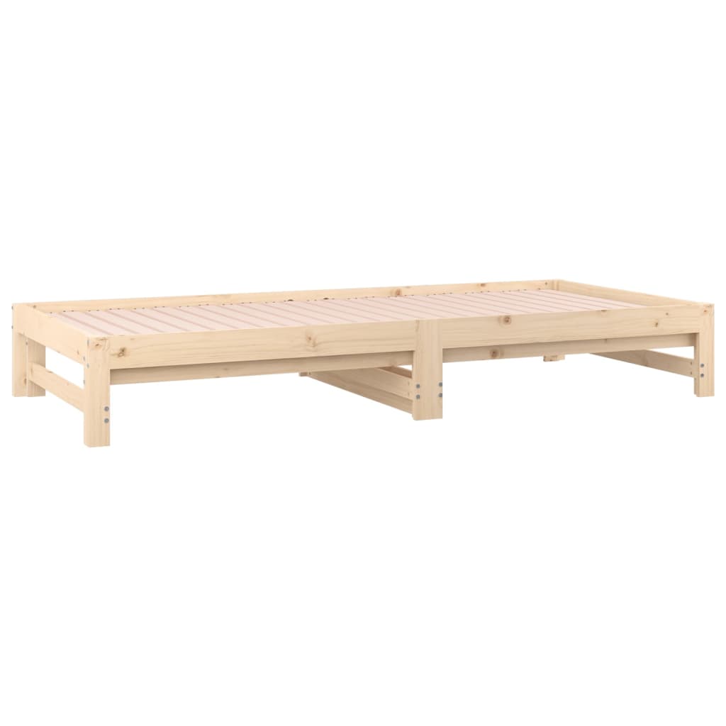 Dormeuse Estraibile 2x(90x200) cm Legno Massello di Pino - homemem39