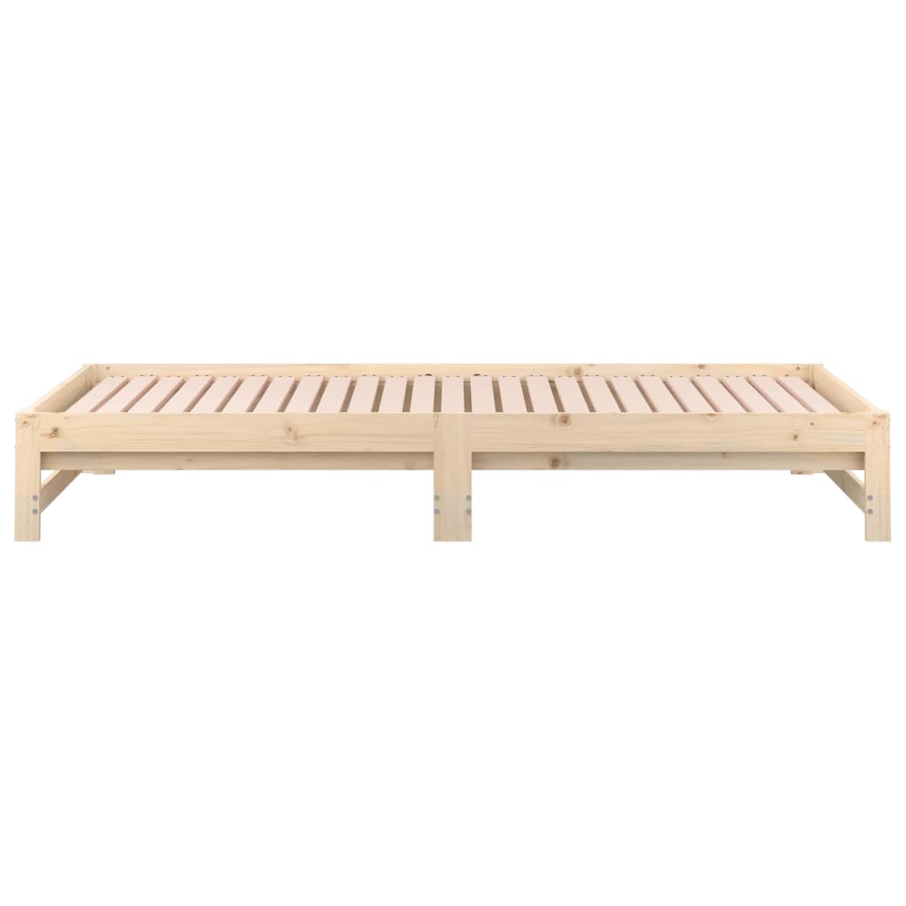 Dormeuse Estraibile 2x(90x200) cm Legno Massello di Pino - homemem39