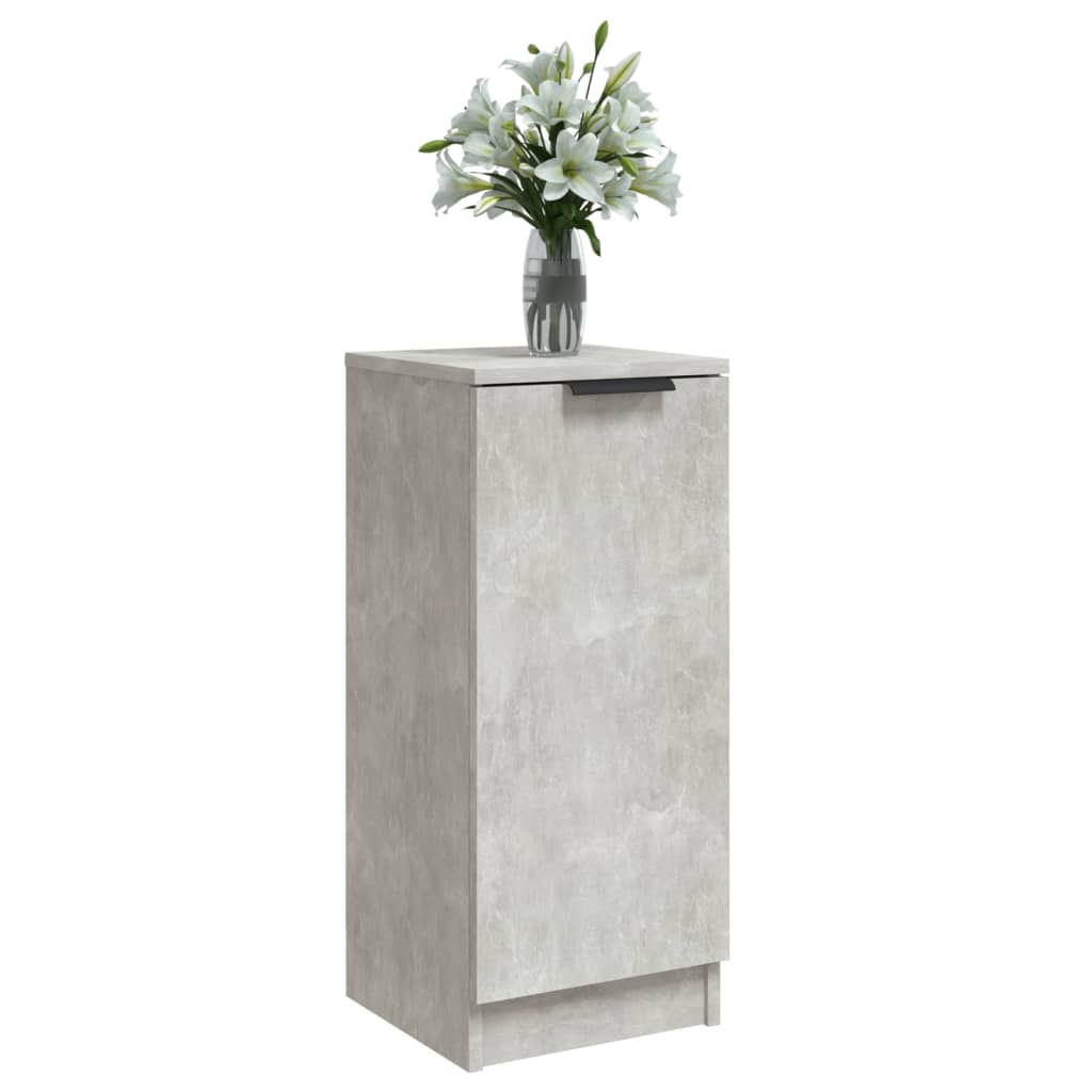 Credenze 2 pz Grigio Cemento 30x30x70 cm in Legno Multistrato - homemem39