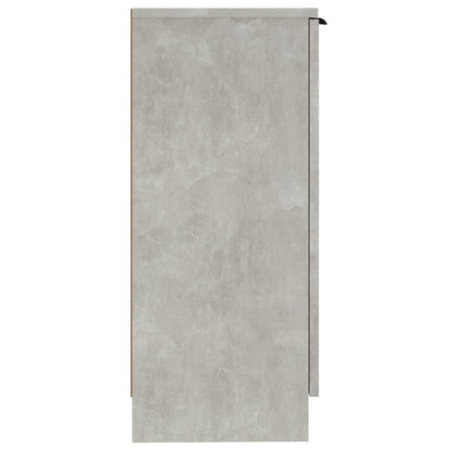 Credenze 2 pz Grigio Cemento 30x30x70 cm in Legno Multistrato - homemem39