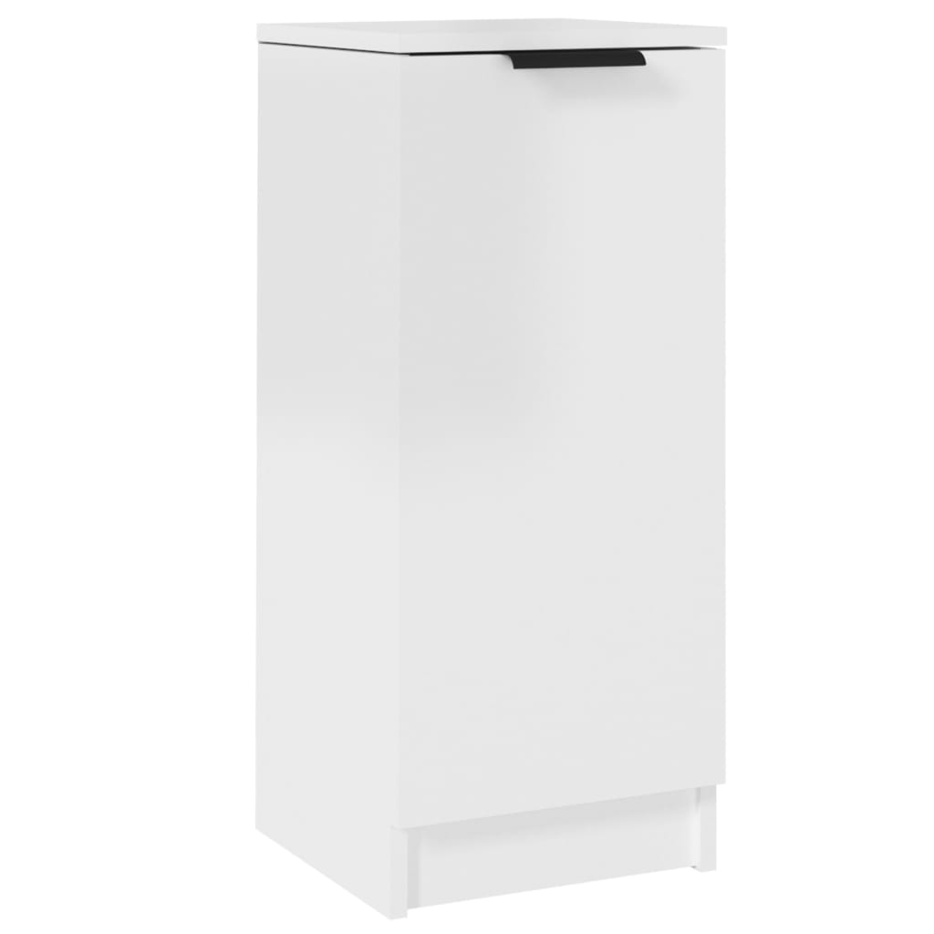 Credenza Bianco Lucido 30x30x70 cm in Legno Multistrato - homemem39