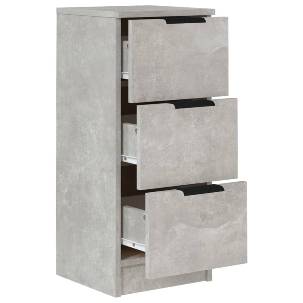 Credenza Grigio Cemento 30x30x70 cm in Legno Multistrato - homemem39