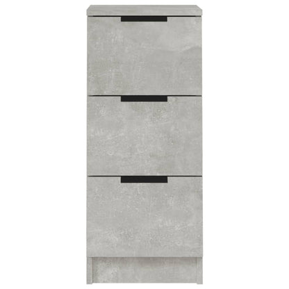 Credenze 2 pz Grigio Cemento 30x30x70 cm in Legno Multistrato - homemem39