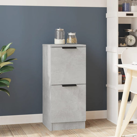 Credenza Grigio Cemento 30x30x70 cm in Legno Multistrato - homemem39