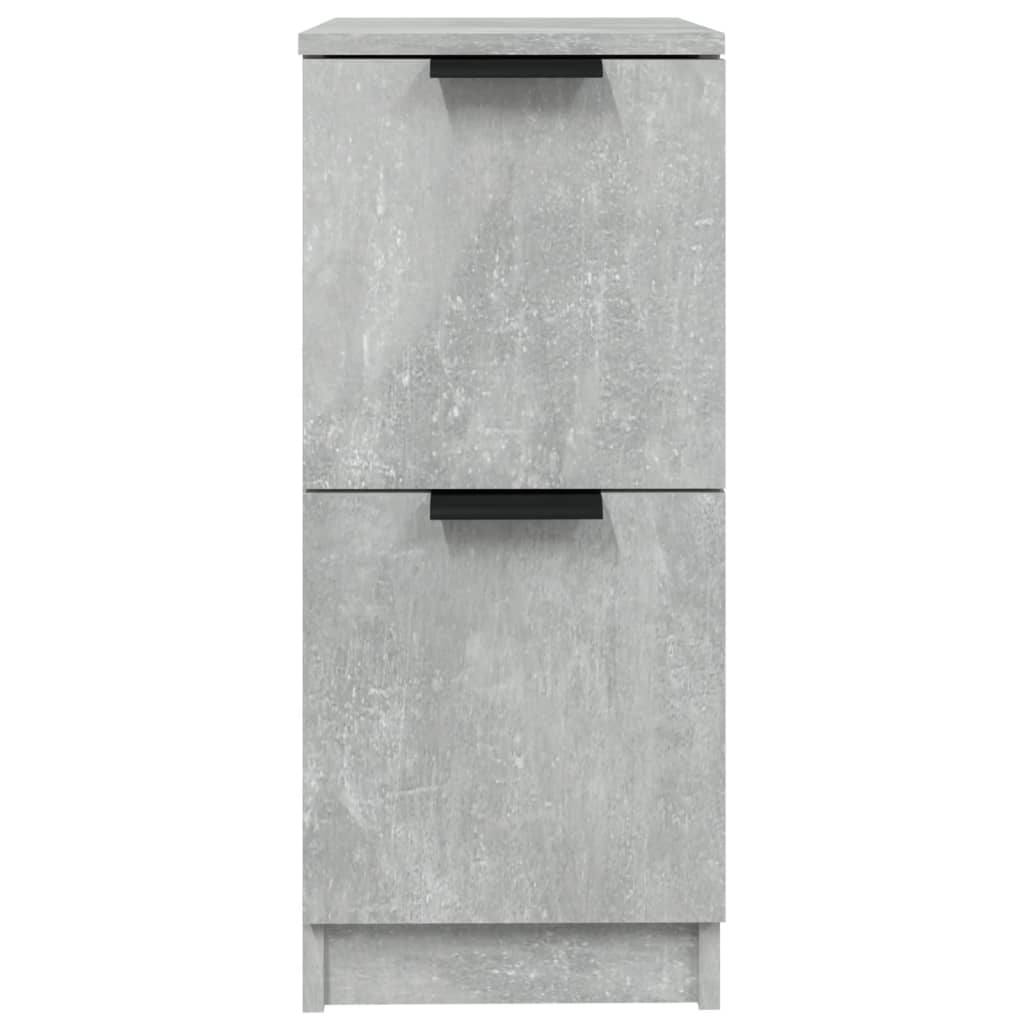 Credenze 2 pz Grigio Cemento 30x30x70 cm in Legno Multistrato - homemem39