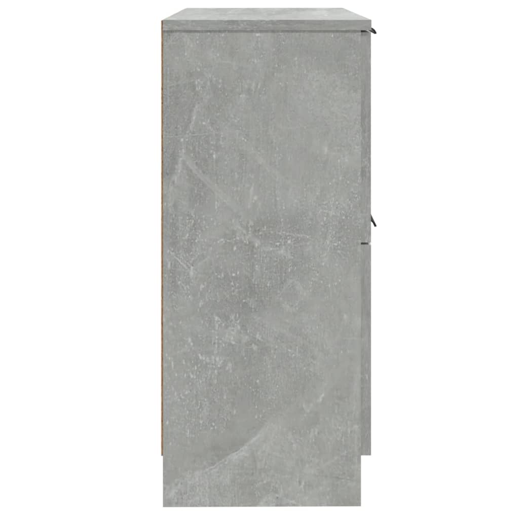 Credenze 2 pz Grigio Cemento 30x30x70 cm in Legno Multistrato - homemem39