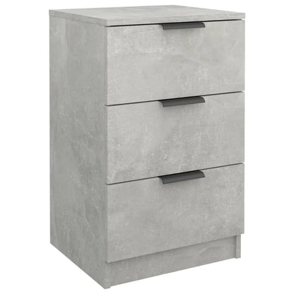 Comodini 2 pz Grigio Cemento 40x36x65 cm - homemem39