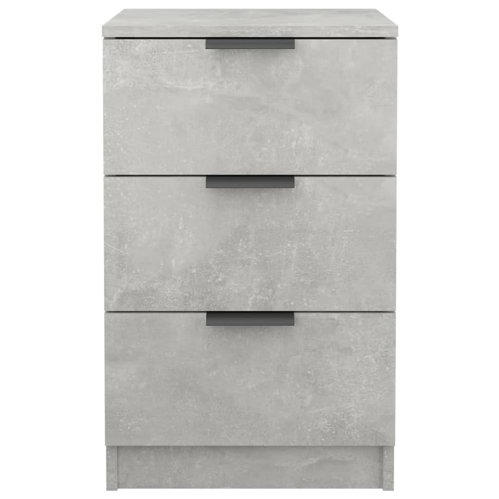 Comodini 2 pz Grigio Cemento 40x36x65 cm - homemem39