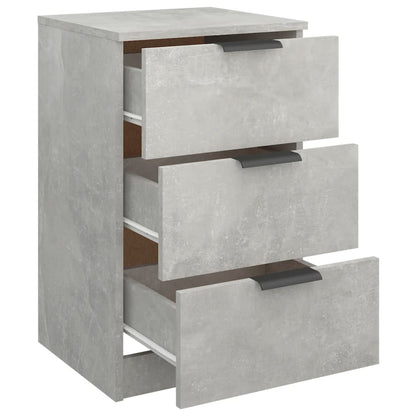 Comodini 2 pz Grigio Cemento 40x36x65 cm - homemem39