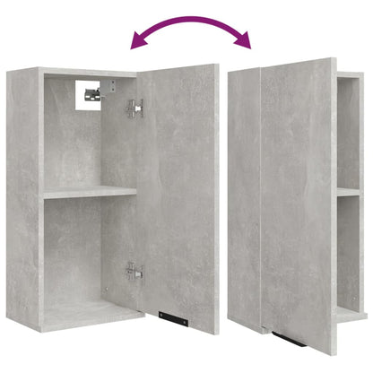 Mobile da Bagno a Parete Grigio Cemento 32x20x67 cm - homemem39