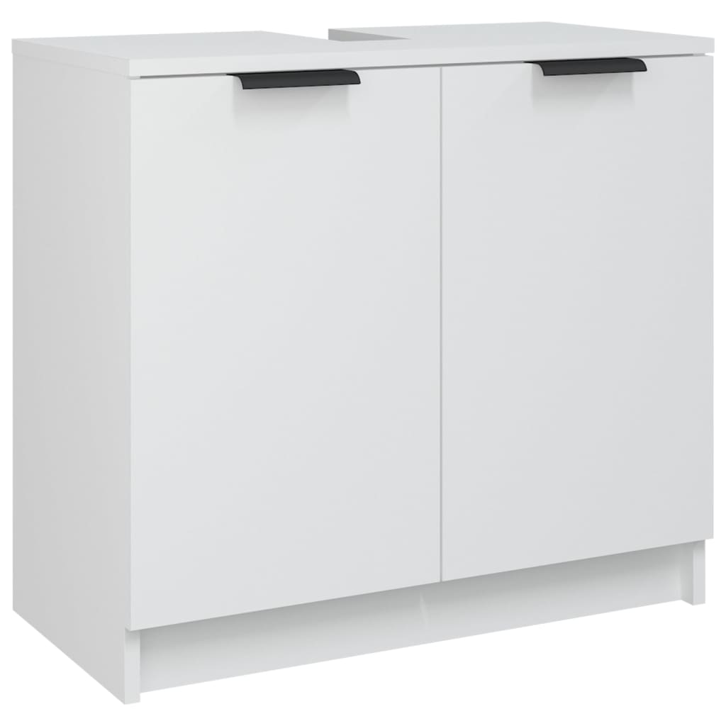 Armadietto da Bagno Bianco 64,5x33,5x59 cm in Legno Multistrato - homemem39