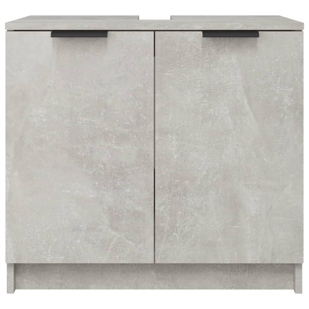 Mobile Bagno Grigio Cemento 64,5x33,5x59cm in Legno Multistrato - homemem39