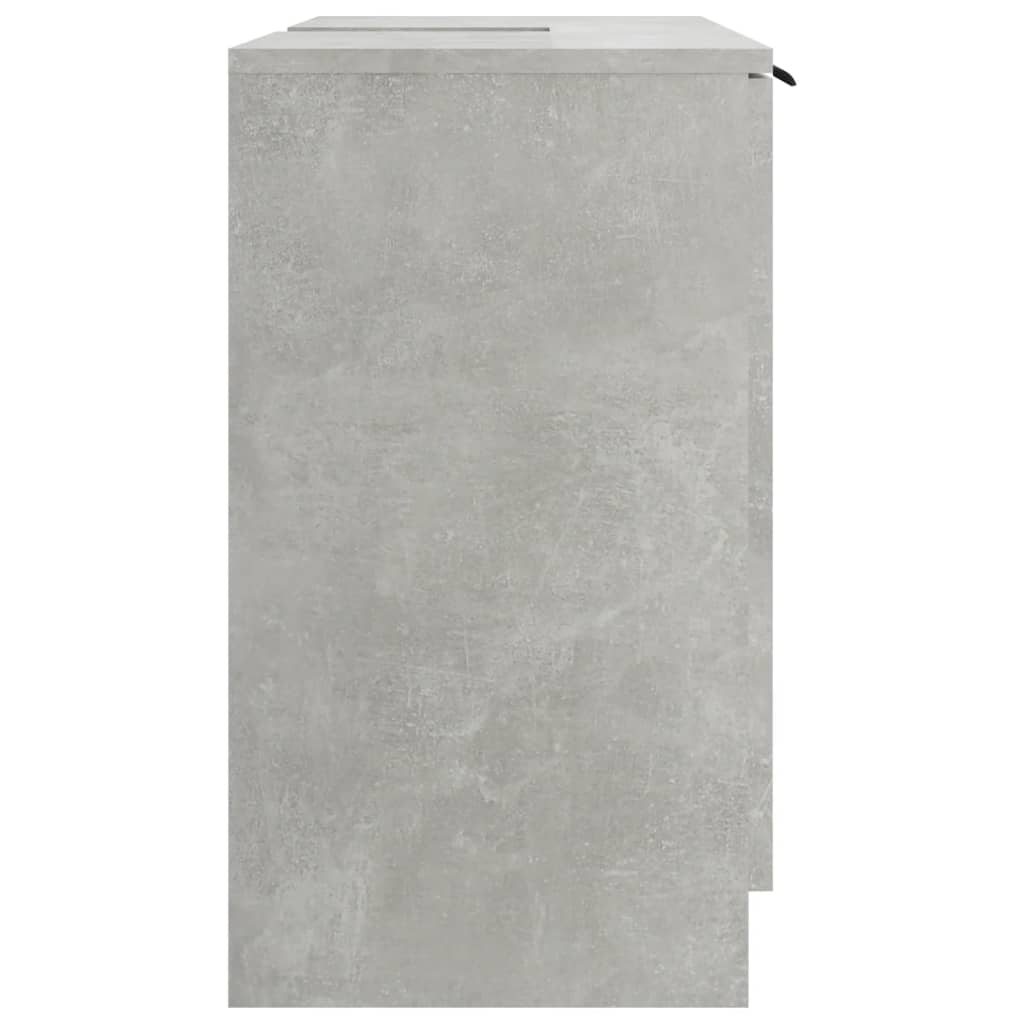 Mobile Bagno Grigio Cemento 64,5x33,5x59cm in Legno Multistrato - homemem39