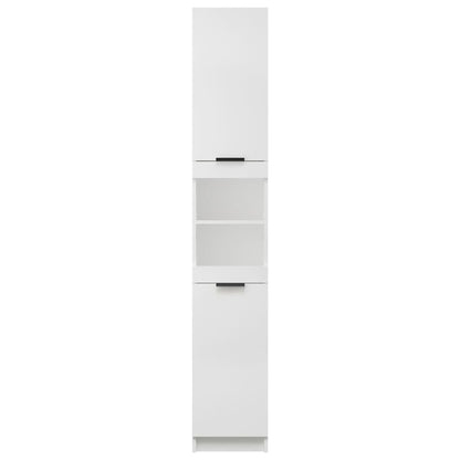 Armadietto da Bagno Bianco 32x34x188,5 cm in Legno Multistrato - homemem39