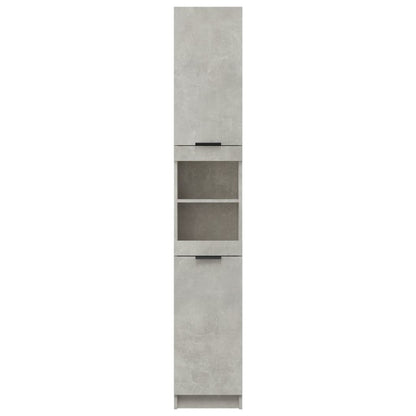 Mobile da Bagno Grigio Cemento 32x34x188,5 cm Legno Multistrato - homemem39