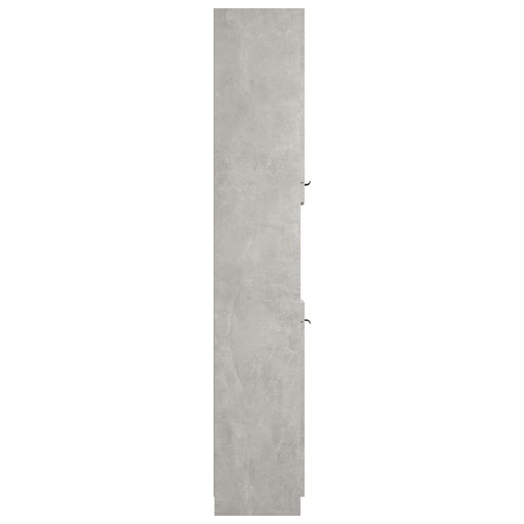 Mobile da Bagno Grigio Cemento 32x34x188,5 cm Legno Multistrato - homemem39