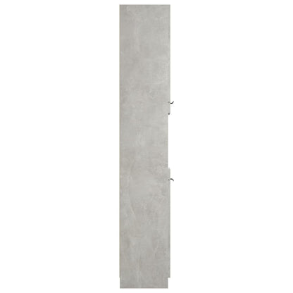 Mobile da Bagno Grigio Cemento 32x34x188,5 cm Legno Multistrato - homemem39