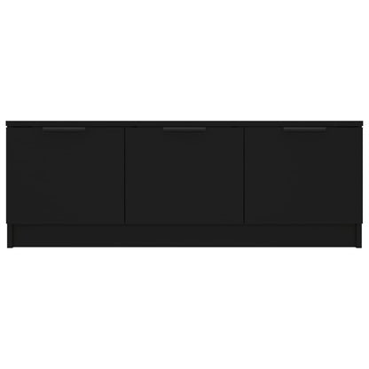 Mobile Porta TV Nero 102x35x36,5 cm in Legno Multistrato - homemem39