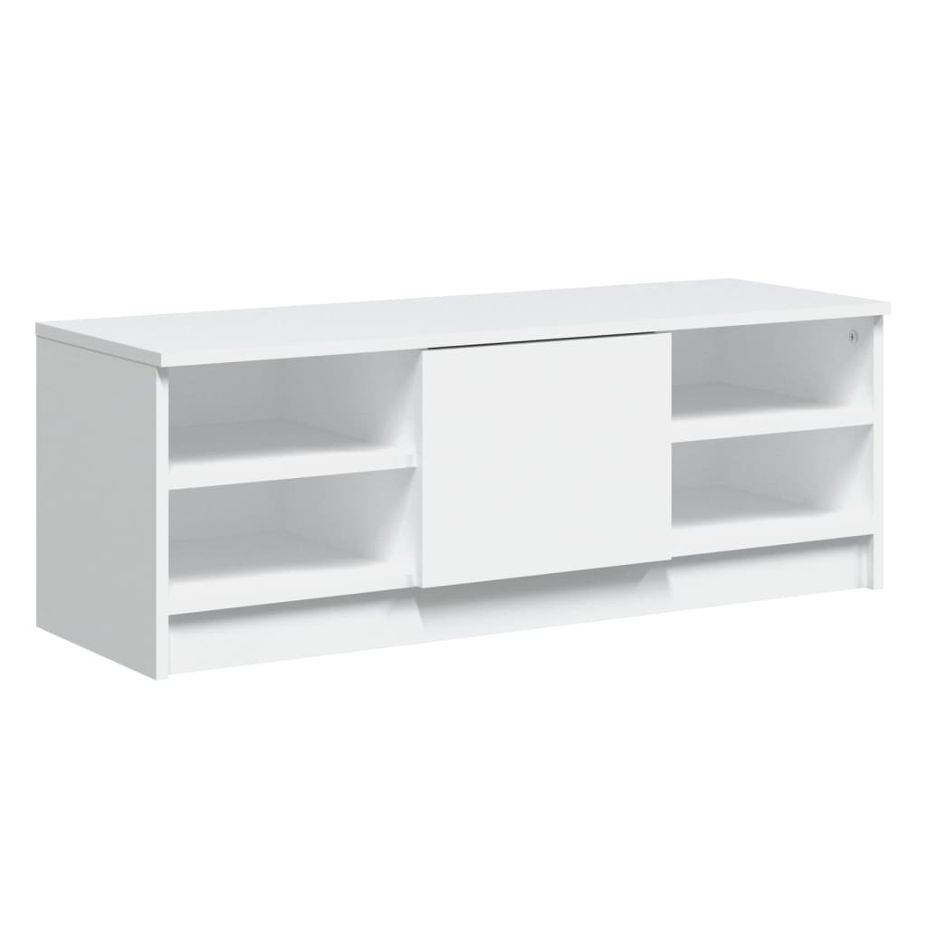 Mobile Porta TV Bianco 102x35,5x36,5 cm in Legno Multistrato - homemem39