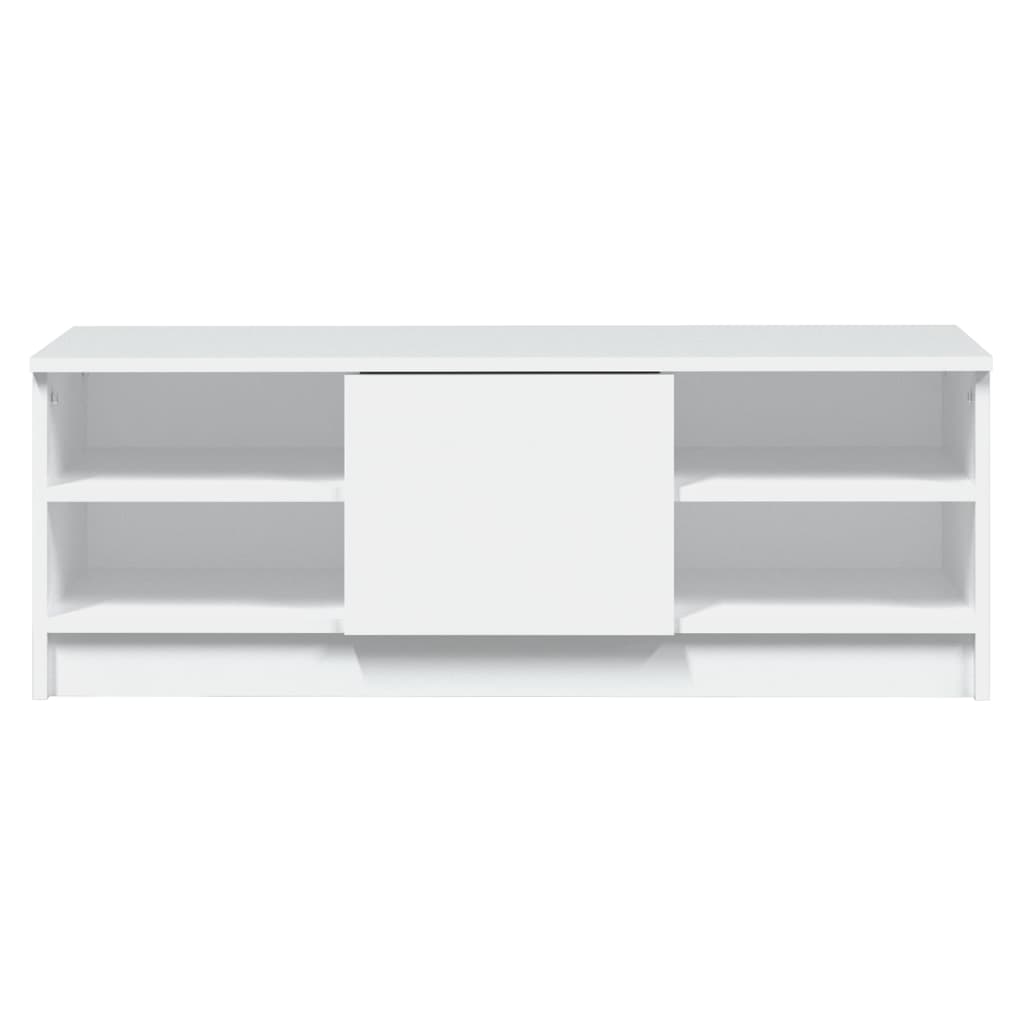 Mobile Porta TV Bianco 102x35,5x36,5 cm in Legno Multistrato - homemem39