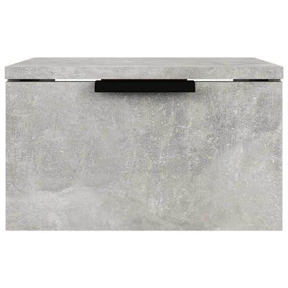 Comodino a Muro Grigio Cemento 34x30x20 cm - homemem39