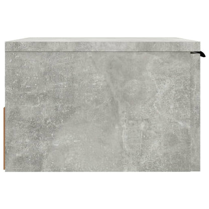 Comodino a Muro Grigio Cemento 34x30x20 cm - homemem39