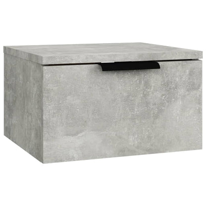 Comodini a Muro 2 pz Grigio Cemento 34x30x20 cm - homemem39