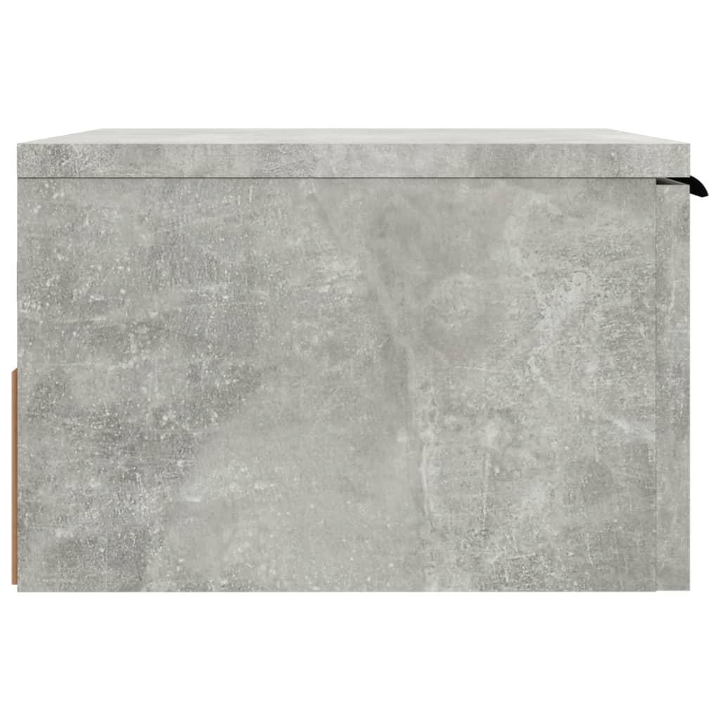 Comodini a Muro 2 pz Grigio Cemento 34x30x20 cm - homemem39