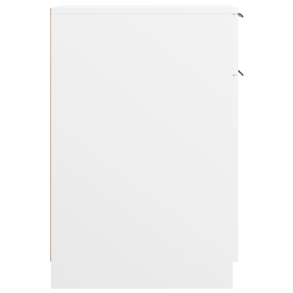 Armadietto da Scrivania Bianco 33,5x50x75 cm Legno Multistrato - homemem39