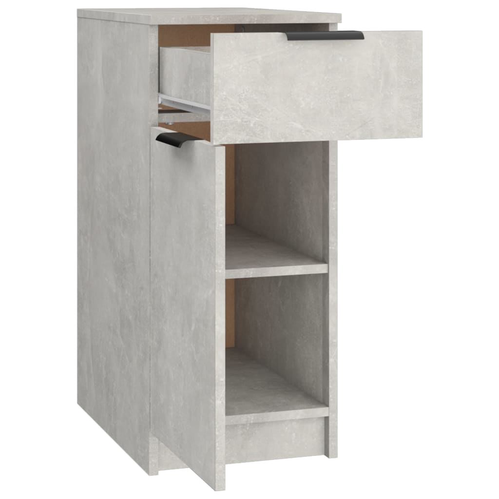 Armadietto da Scrivania Grigio Cemento 33,5x50x75 cm Legno - homemem39