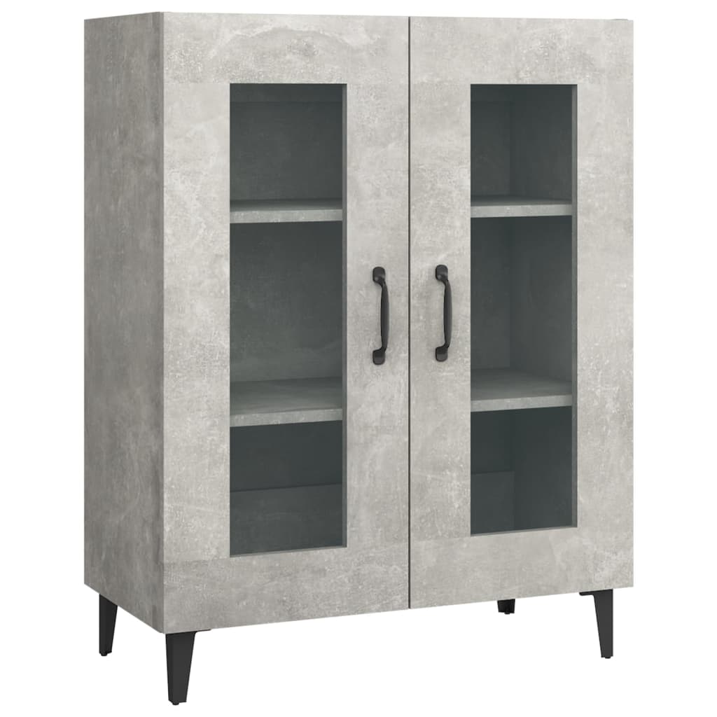 Credenza Grigio Cemento 69,5x34x90 cm in Legno Multistrato - homemem39