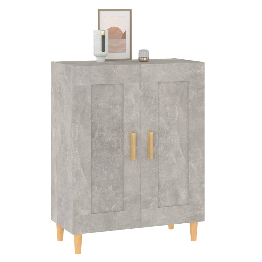 Credenza Grigio Cemento 69,5x34x90 cm in Legno Multistrato - homemem39