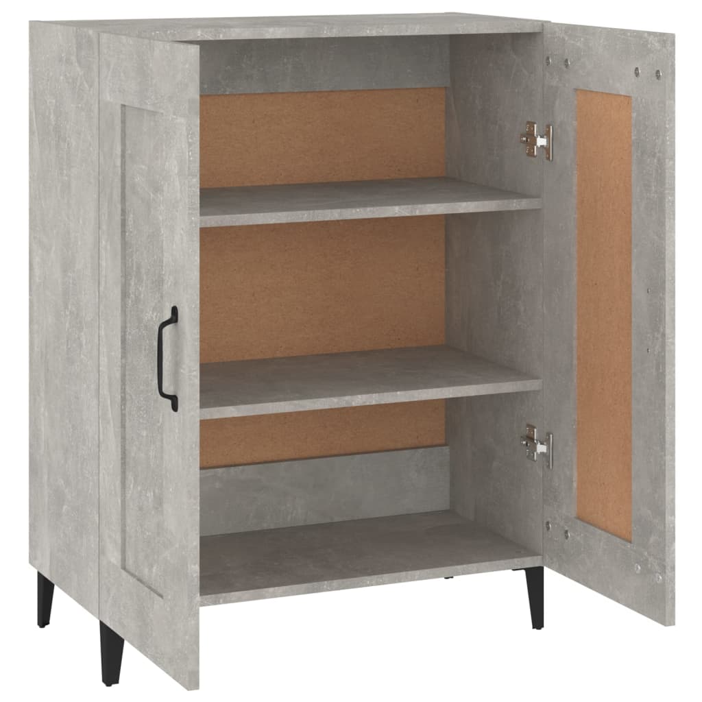 Credenza Grigio Cemento 69,5x34x90 cm in Legno Multistrato - homemem39