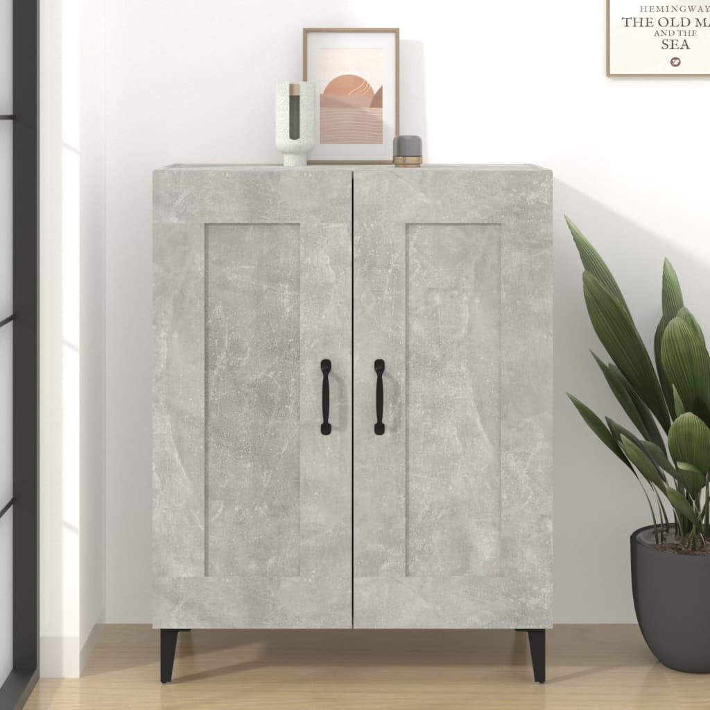 Credenza Grigio Cemento 69,5x34x90 cm in Legno Multistrato - homemem39